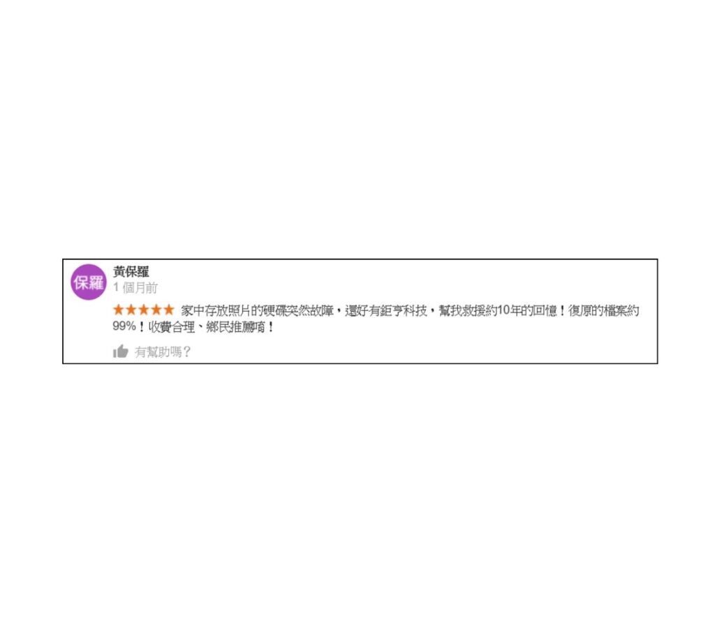 網友黃保羅推薦鉅亨科技